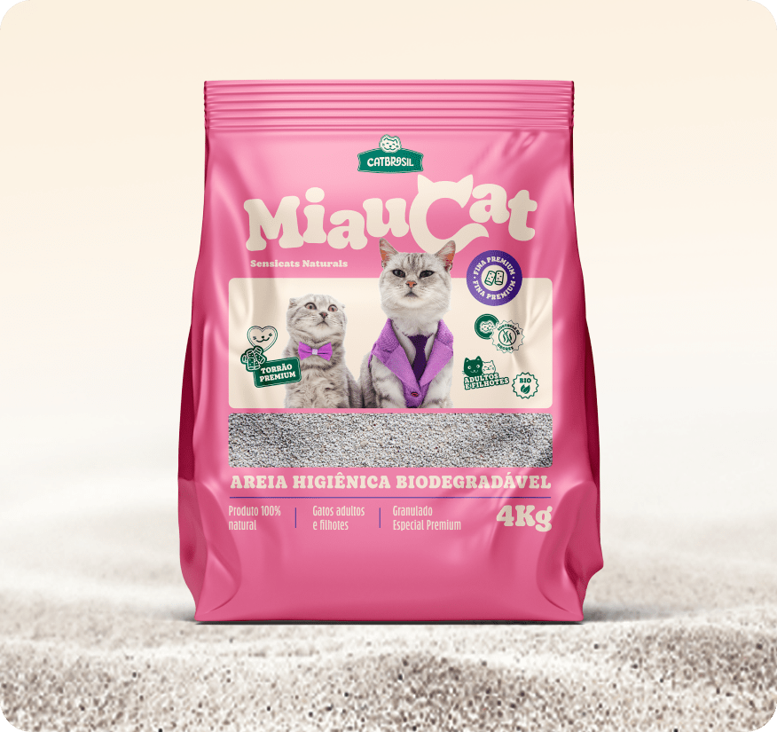 Areia Higiênica Biodegradável Premium